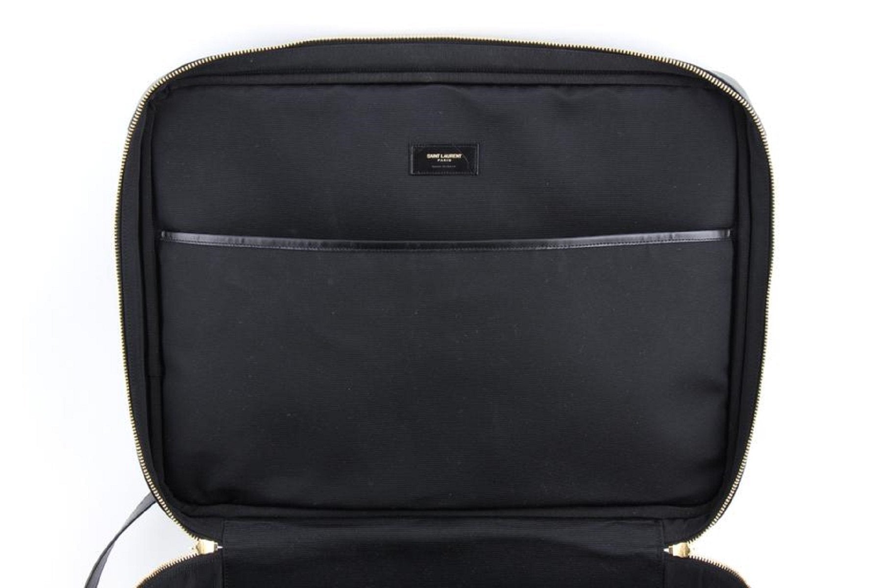 Saint Laurent Toile Classic Monogram 24 Hr Logo Briefcase Luggage