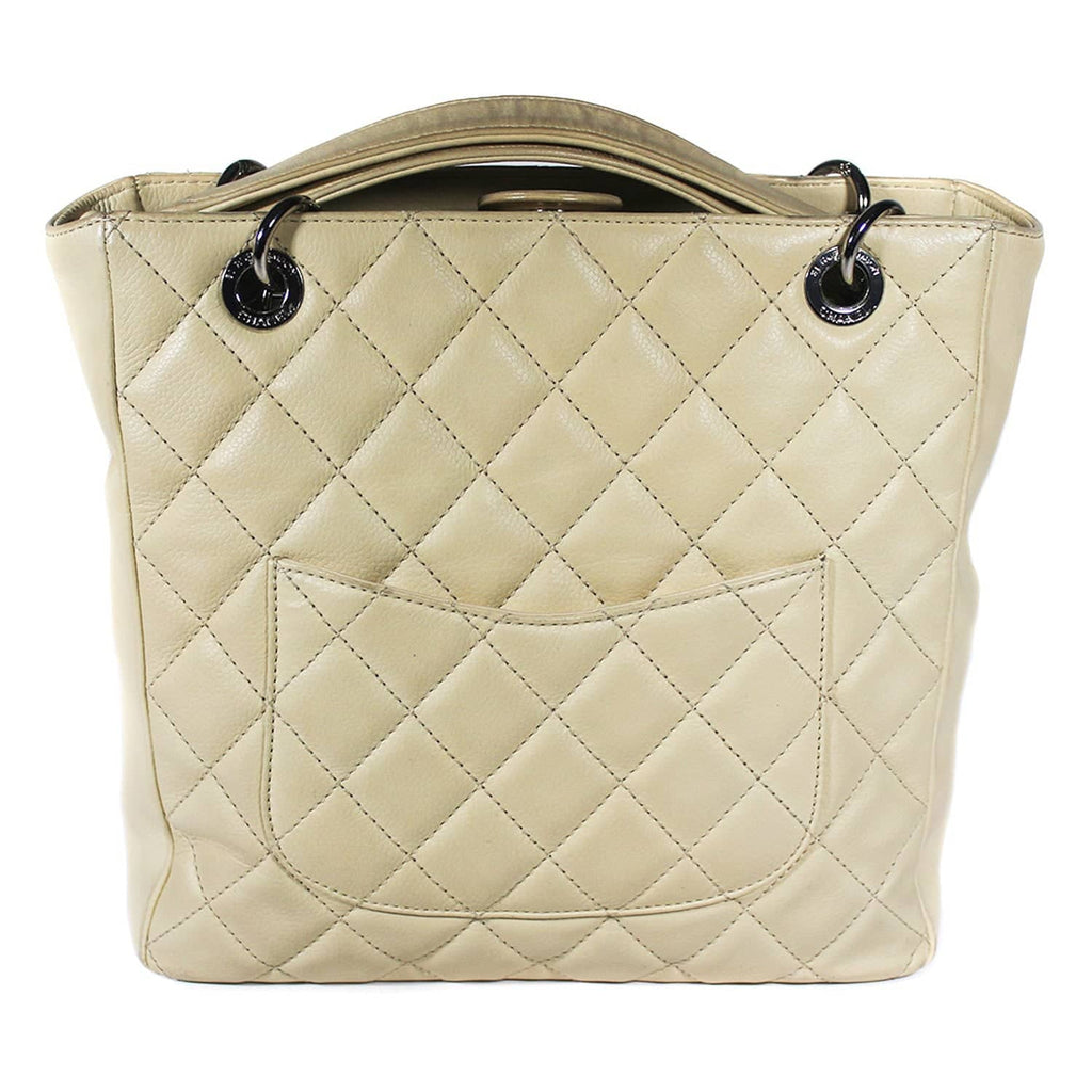 Chanel PST beige Caviar Silver