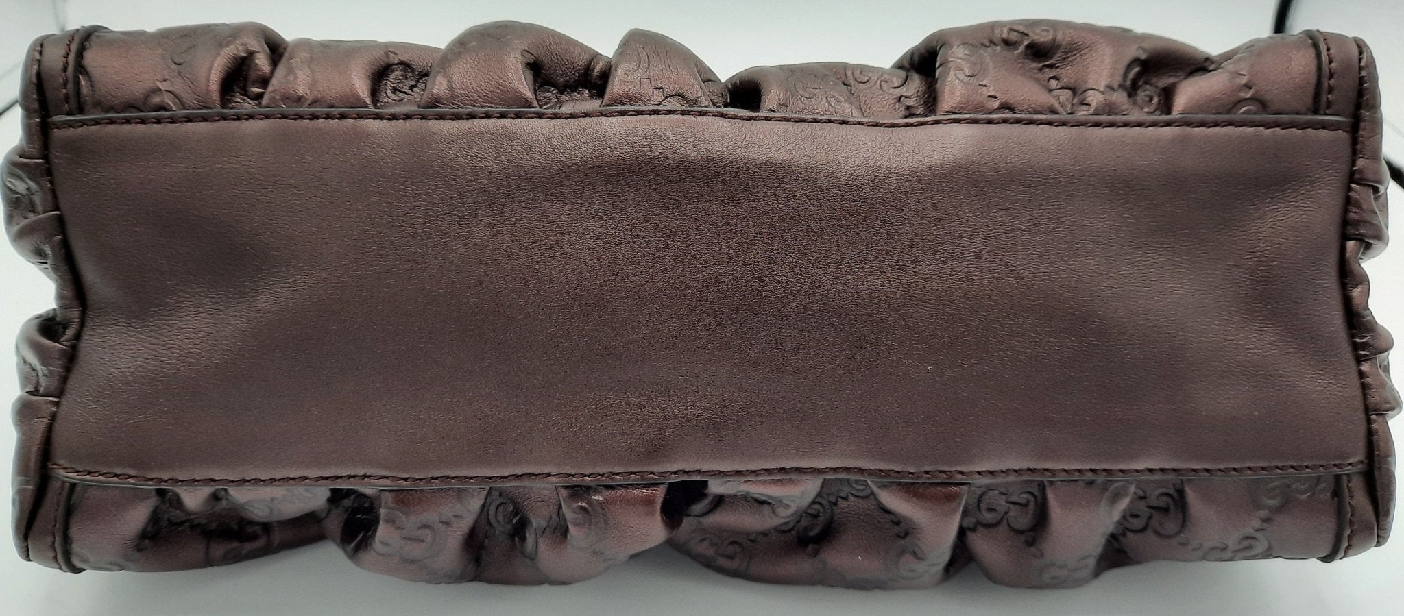 Guccissima D Burgundy Leather