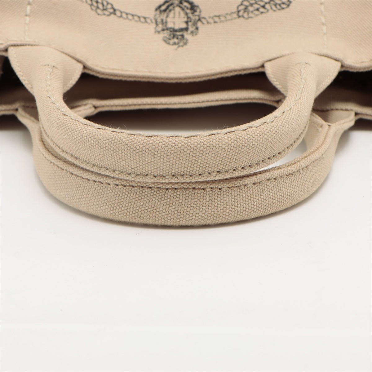 Prada 2-Way Canvas Tote Bag Beige