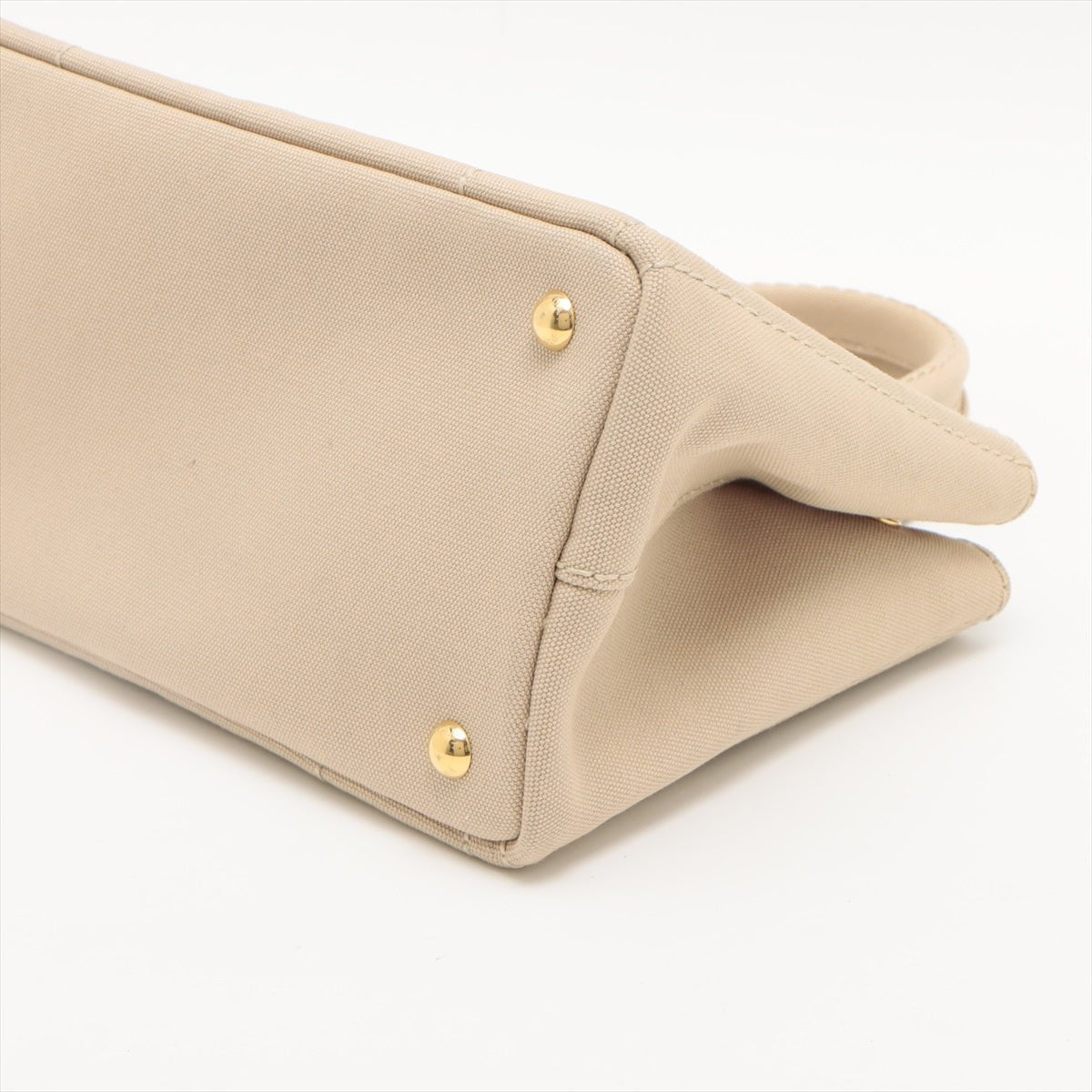 Prada 2-Way Canvas Tote Bag Beige
