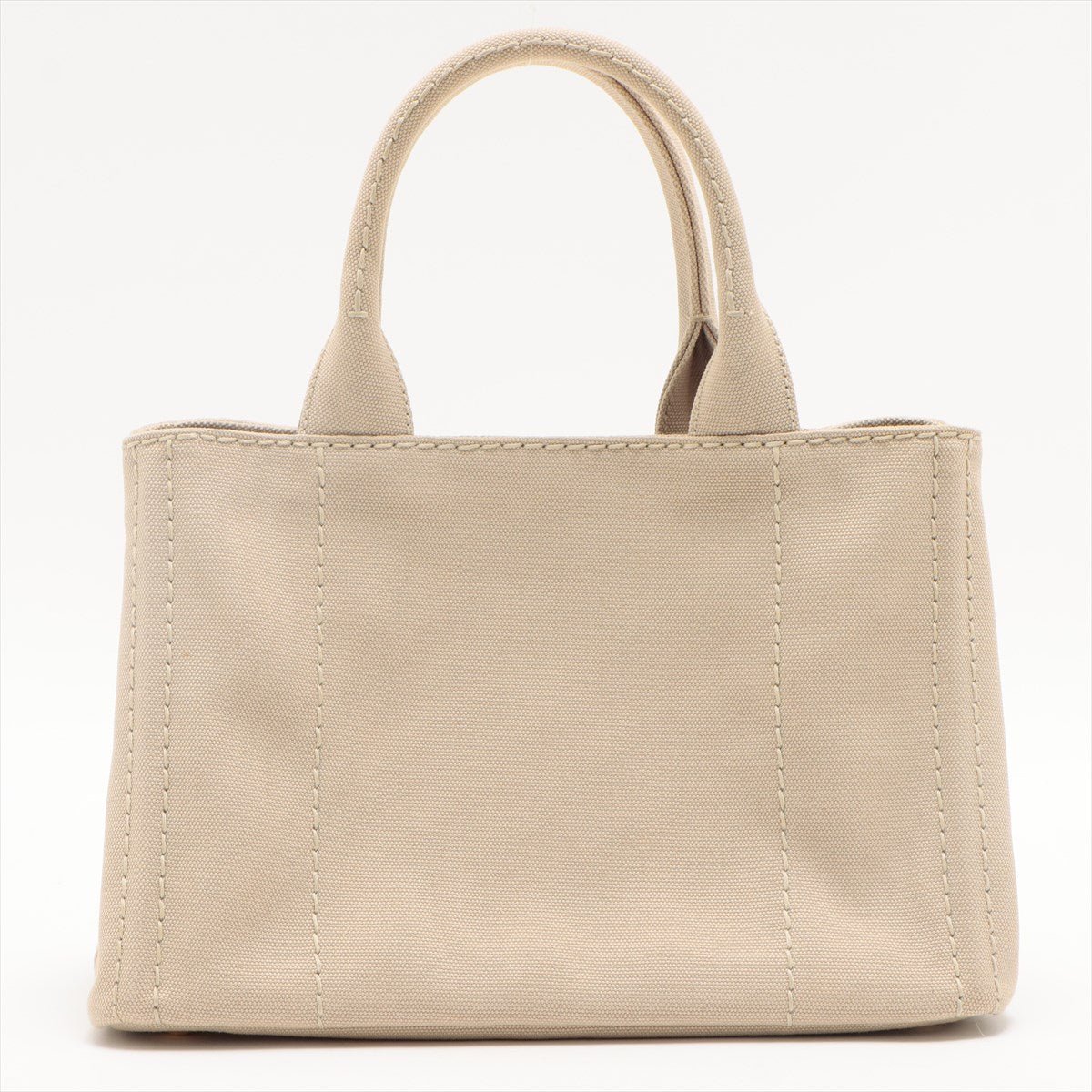 Prada 2-Way Canvas Tote Bag Beige