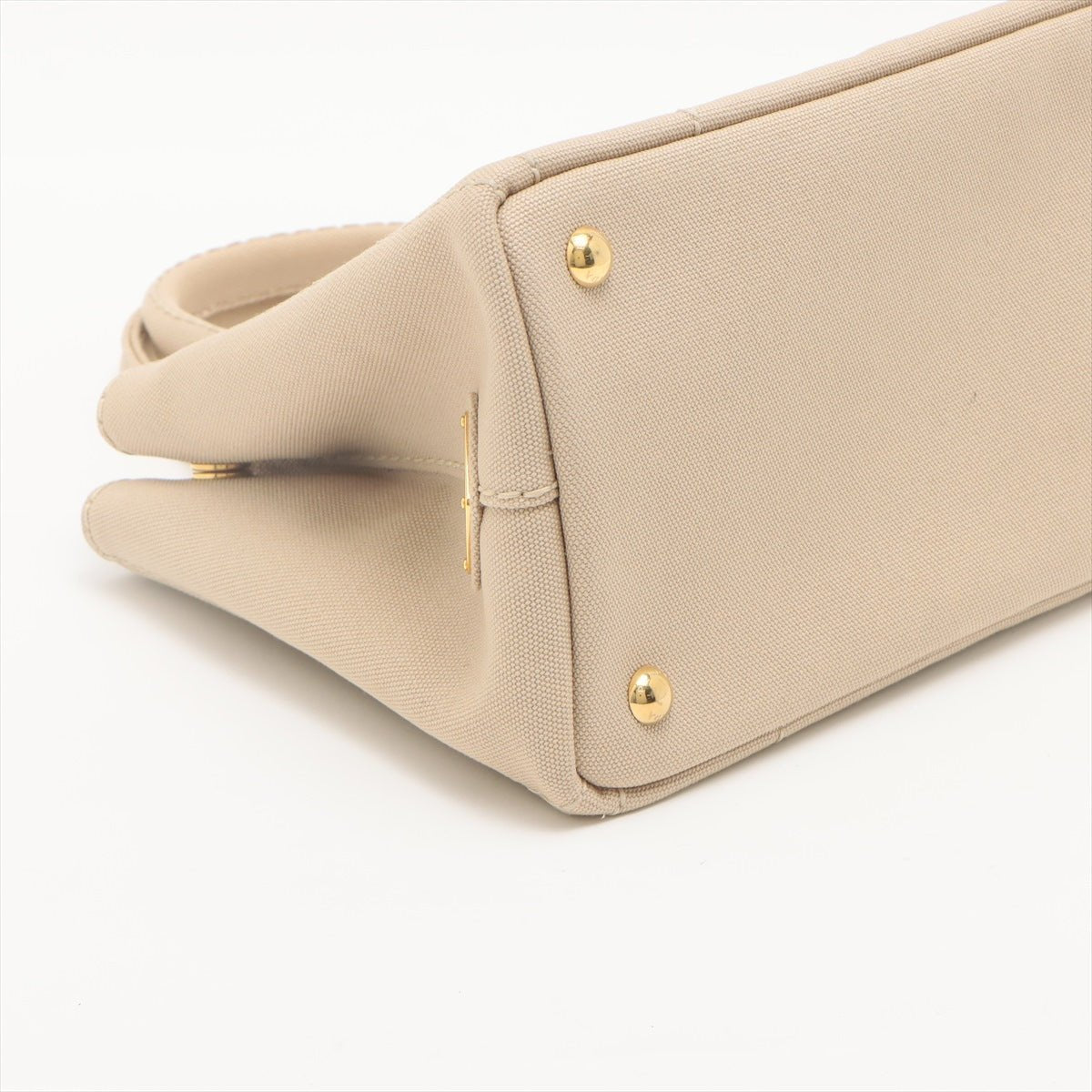 Prada 2-Way Canvas Tote Bag Beige