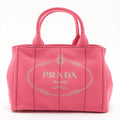Prada 2-Way Canvas Tote Bag Pink