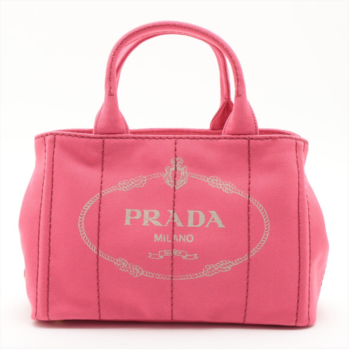 Prada 2-Way Canvas Tote Bag Pink