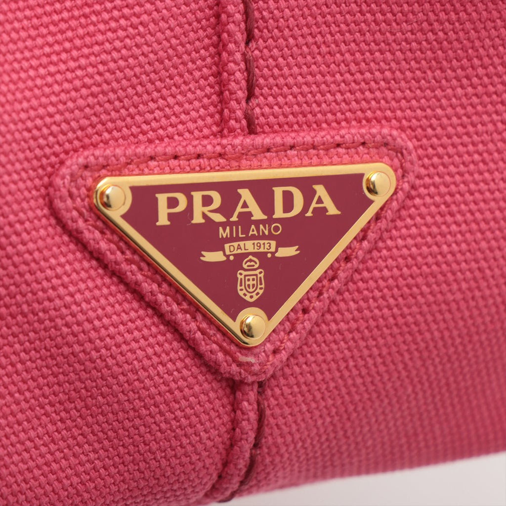 Prada 2-Way Canvas Tote Bag Pink