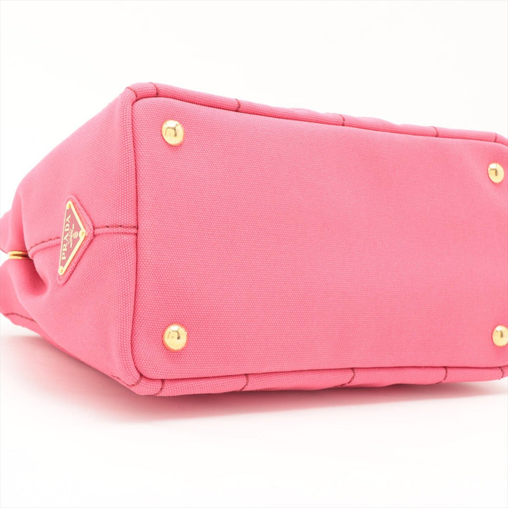 Prada 2-Way Canvas Tote Bag Pink