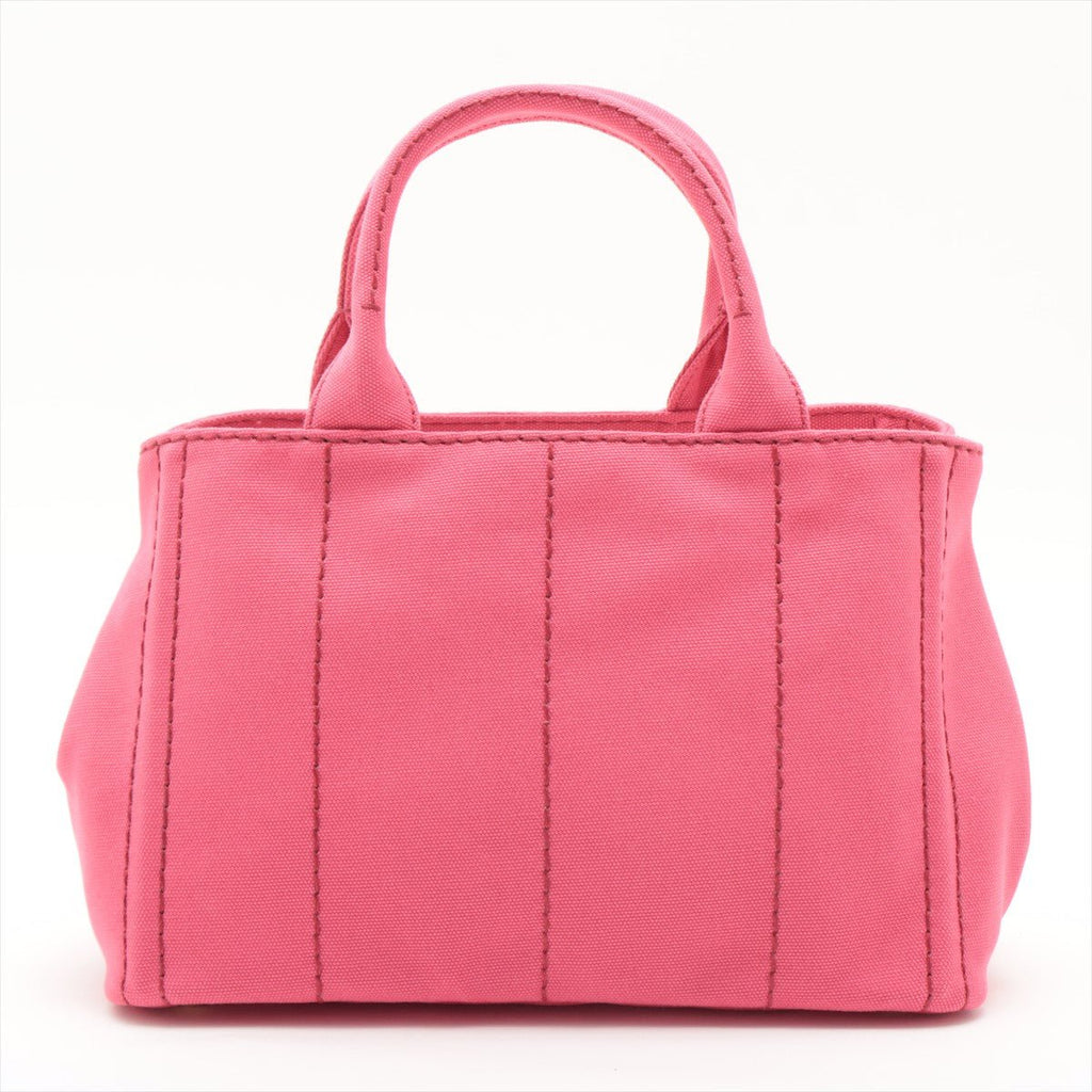 Prada 2-Way Canvas Tote Bag Pink