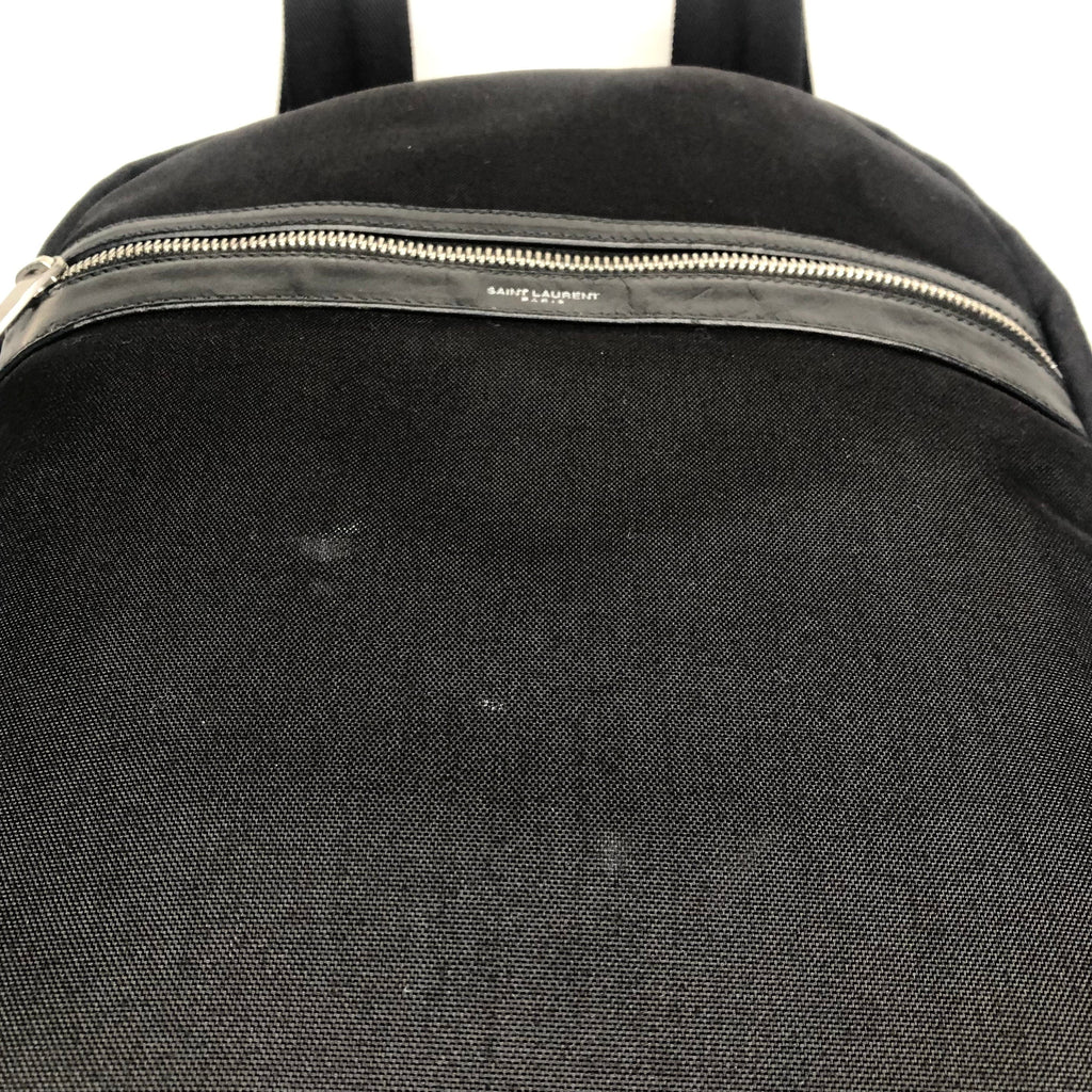 Saint Laurent Canvas City Laptop Backpack