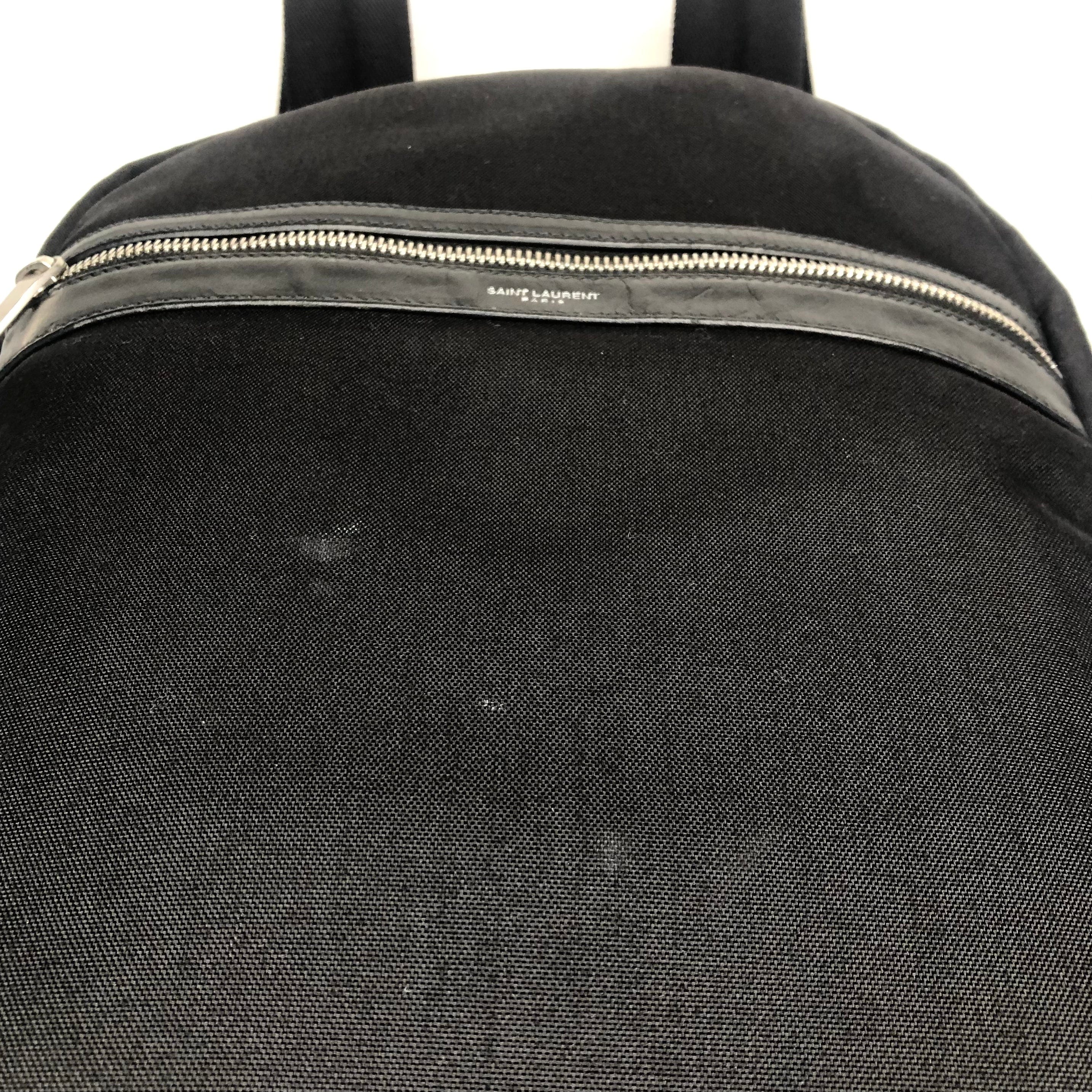 Saint Laurent Canvas City Laptop Backpack