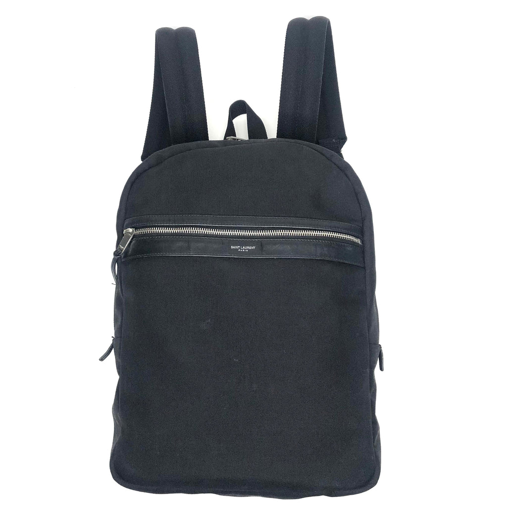 Saint Laurent Canvas City Laptop Backpack