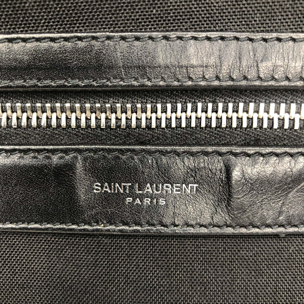 Saint Laurent Canvas City Laptop Backpack