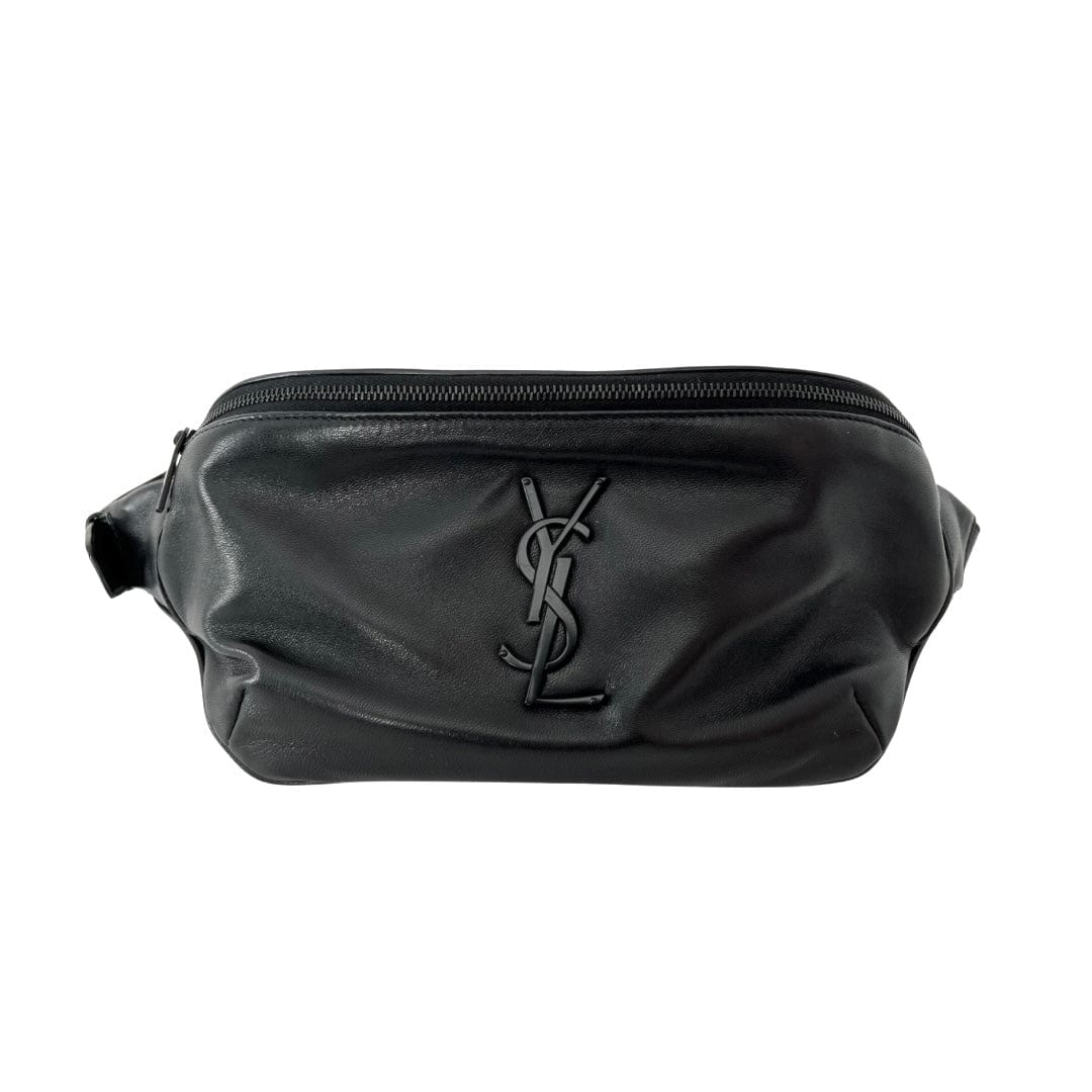 Saint Laurent Monogram Calfskin Leather Belt Bag