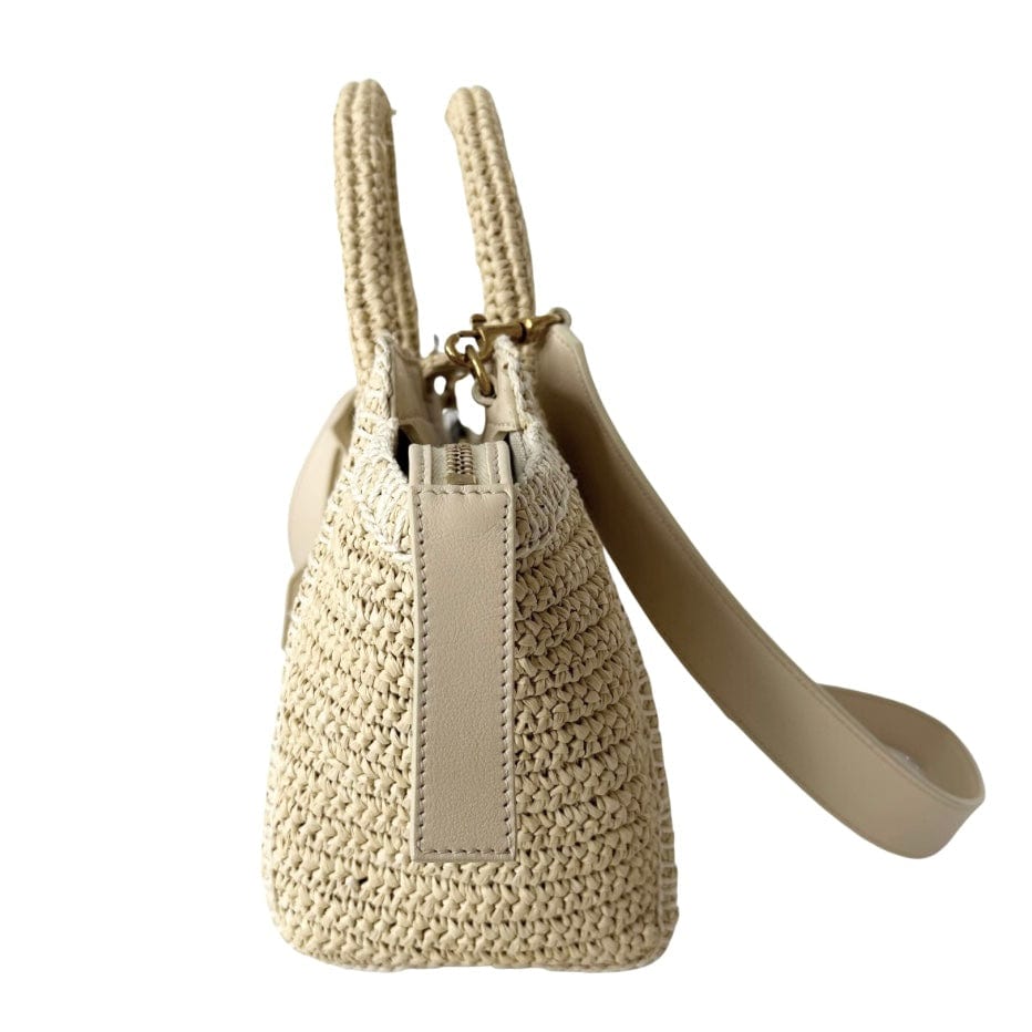 Saint Laurent Raffia Baby Downtown Cabas