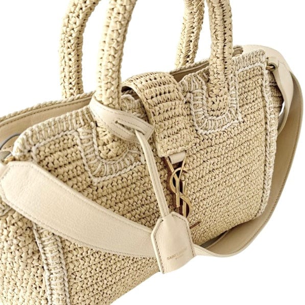 Saint Laurent Raffia Baby Downtown Cabas
