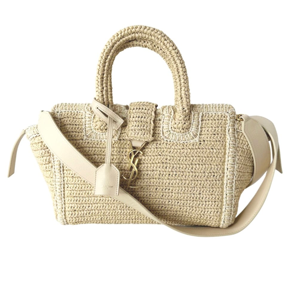 Saint Laurent Raffia Baby Downtown Cabas