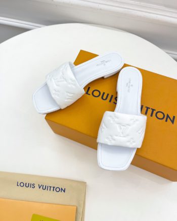 louis vuitton Women's Revival Flat Mule White For Women 1A9P4P