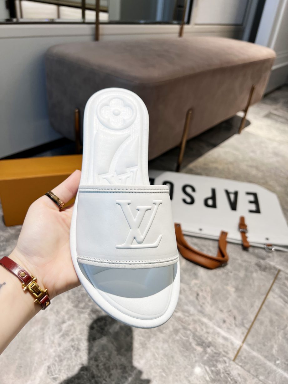 louis vuitton Women's Magnetic Flat Mule White For Women