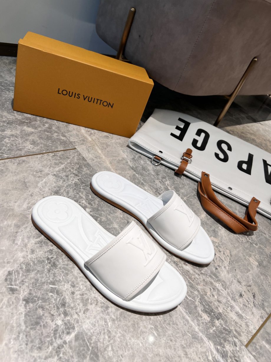 louis vuitton Women's Magnetic Flat Mule White For Women