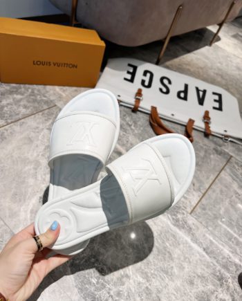 louis vuitton Women's Magnetic Flat Mule White For Women