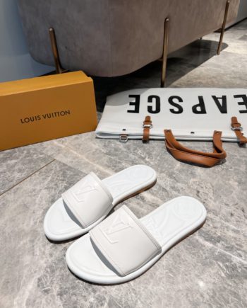 louis vuitton Women's Magnetic Flat Mule White For Women