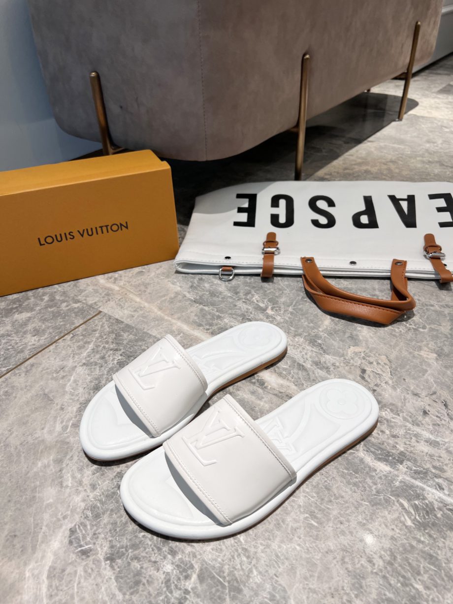 louis vuitton Women's Magnetic Flat Mule White For Women