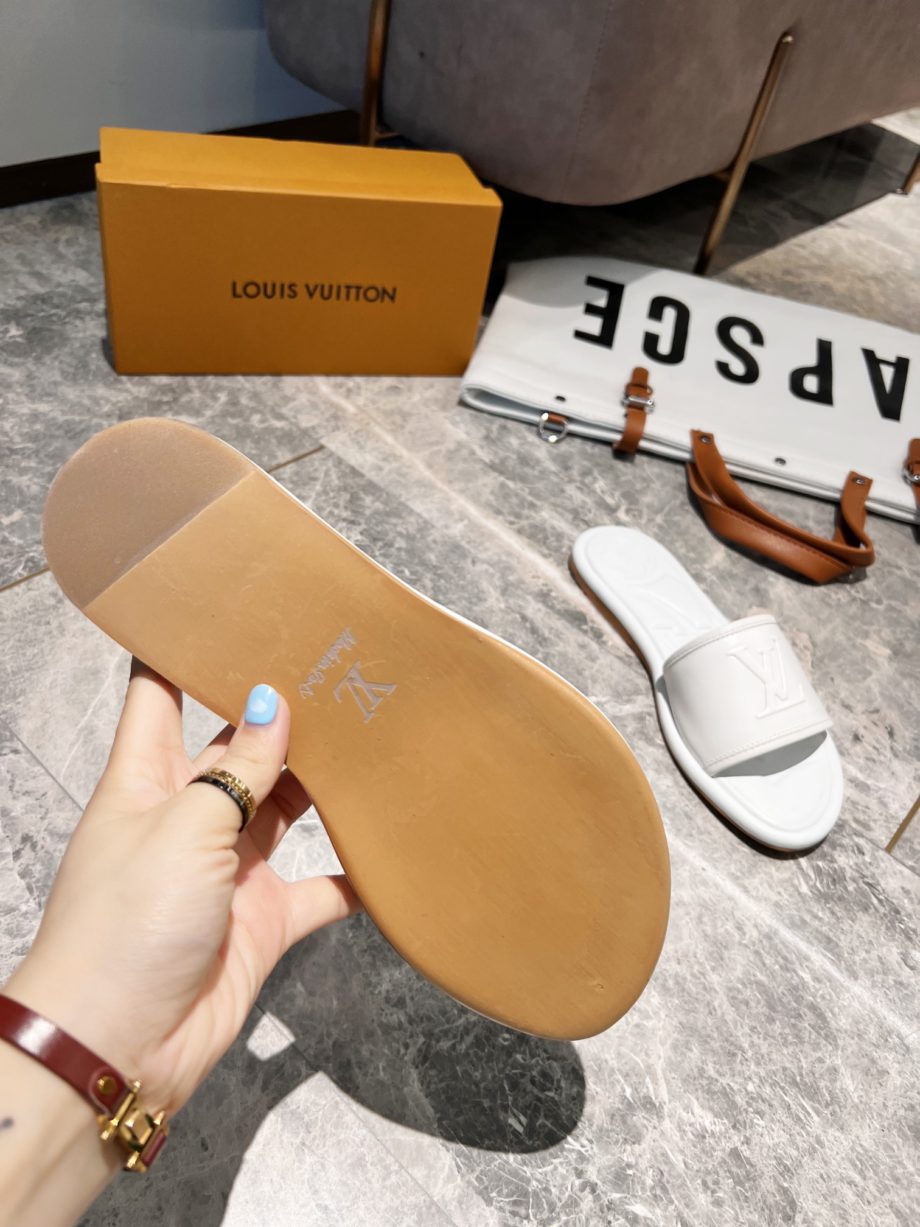 louis vuitton Women's Magnetic Flat Mule White For Women