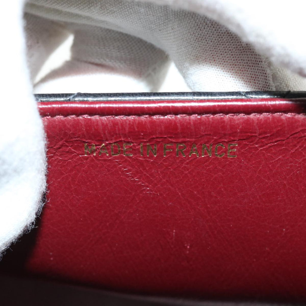 CHANEL Chain Turn Lock Diana Matelasse Shoulder Bag Lamb Skin Black  rz036A