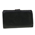CHANEL Long Wallet Caviar Skin Black CC  ti1128