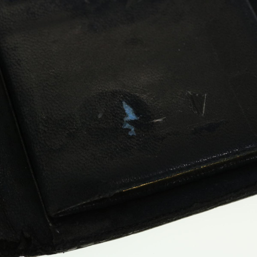 CHANEL Long Wallet Caviar Skin Black CC  ti1128