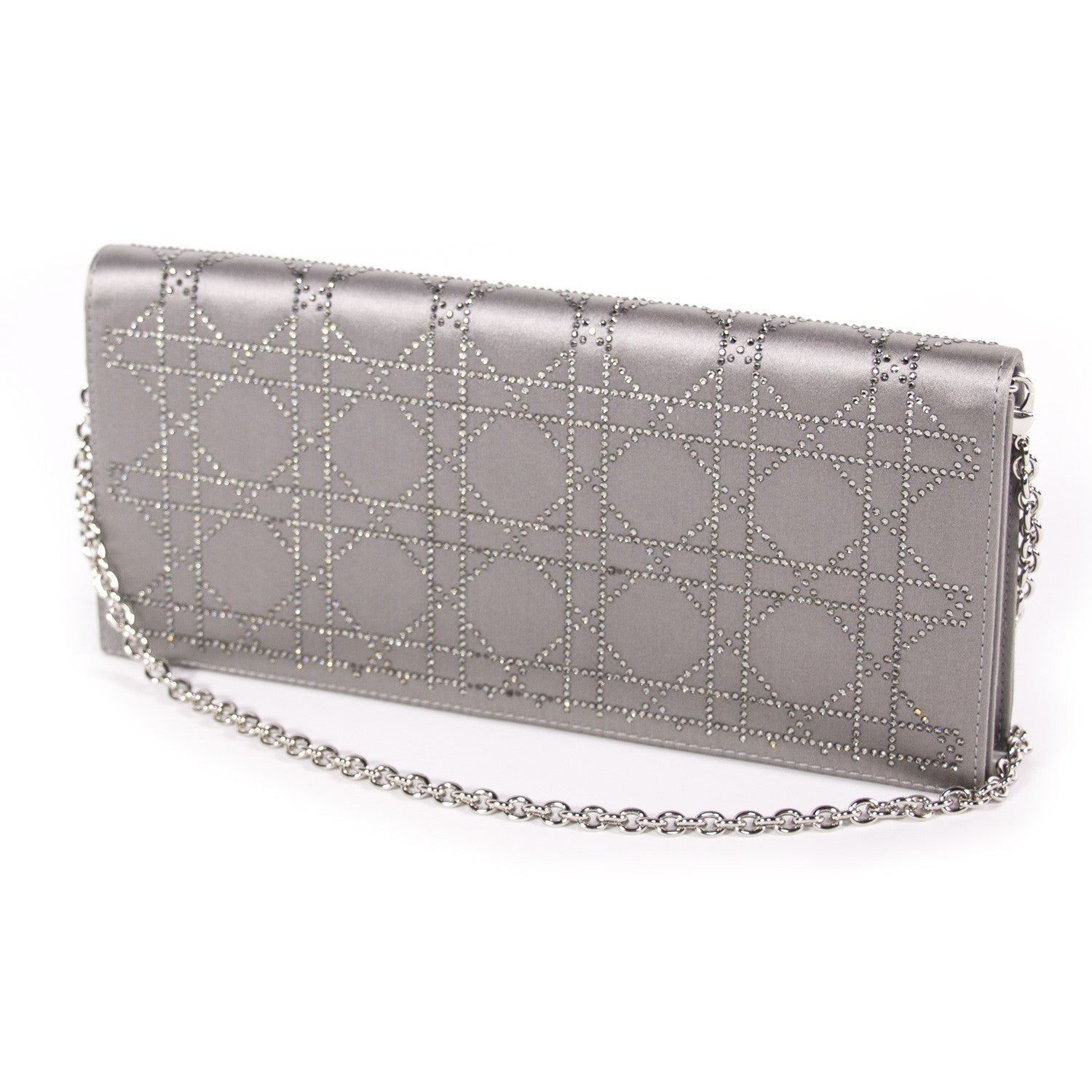 Christian Dior Cannage Satin Clutch