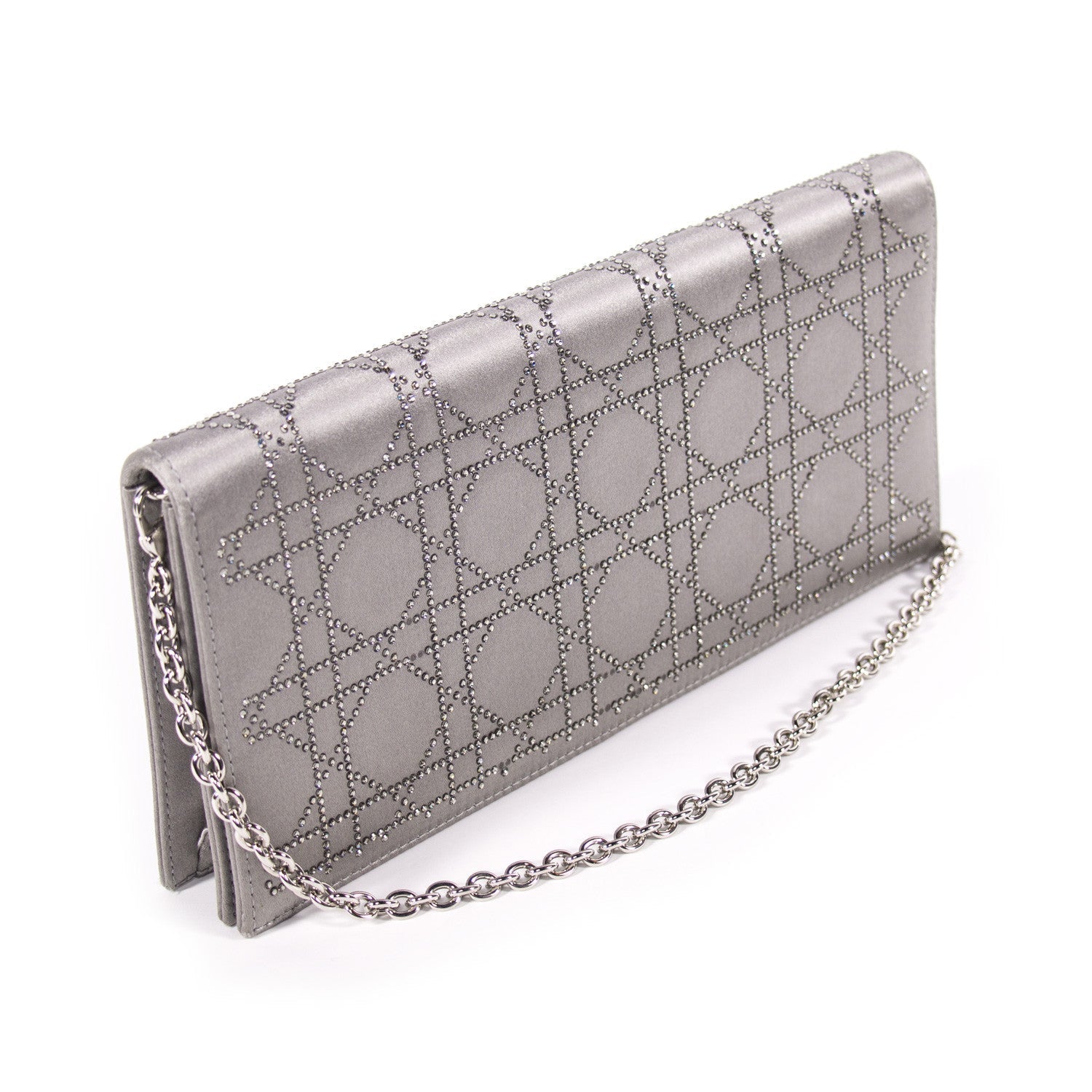 Christian Dior Cannage Satin Clutch