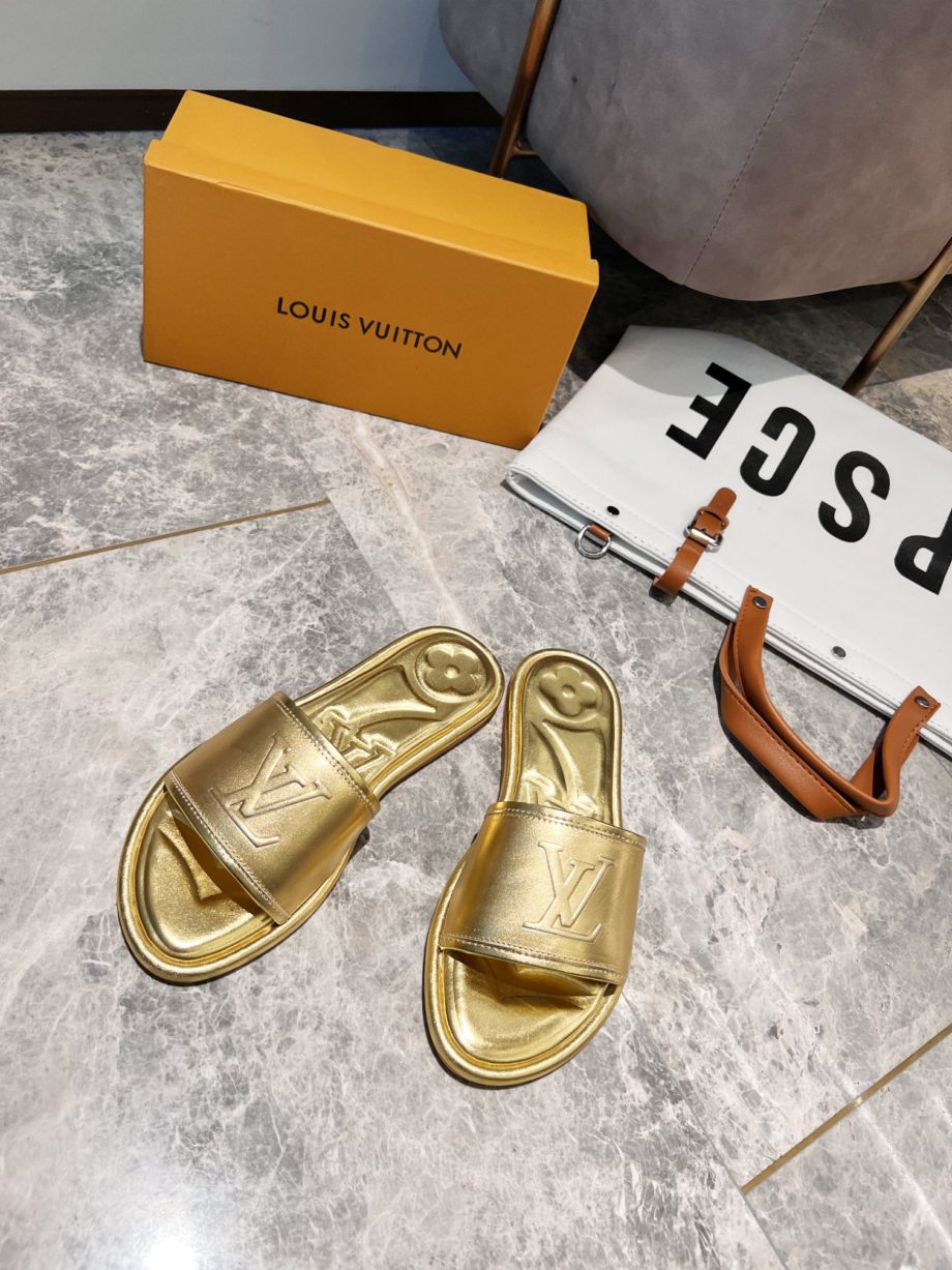 louis vuitton Women's Magnetic Flat Mule Gold For Women