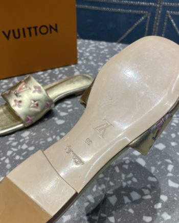 louis vuitton Women's Revival Flat Mule Gold For Women LV