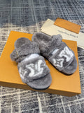louis vuitton Women's Paseo Flat Comfort Mule Grey For Women LV