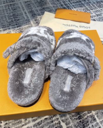 louis vuitton Women's Paseo Flat Comfort Mule Grey For Women LV