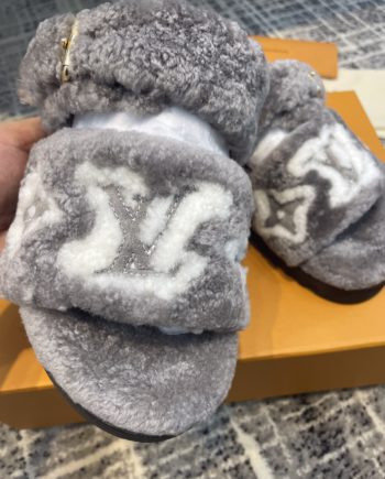 louis vuitton Women's Paseo Flat Comfort Mule Grey For Women LV