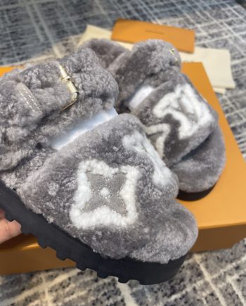 louis vuitton Women's Paseo Flat Comfort Mule Grey For Women LV