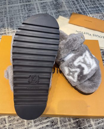 louis vuitton Women's Paseo Flat Comfort Mule Grey For Women LV