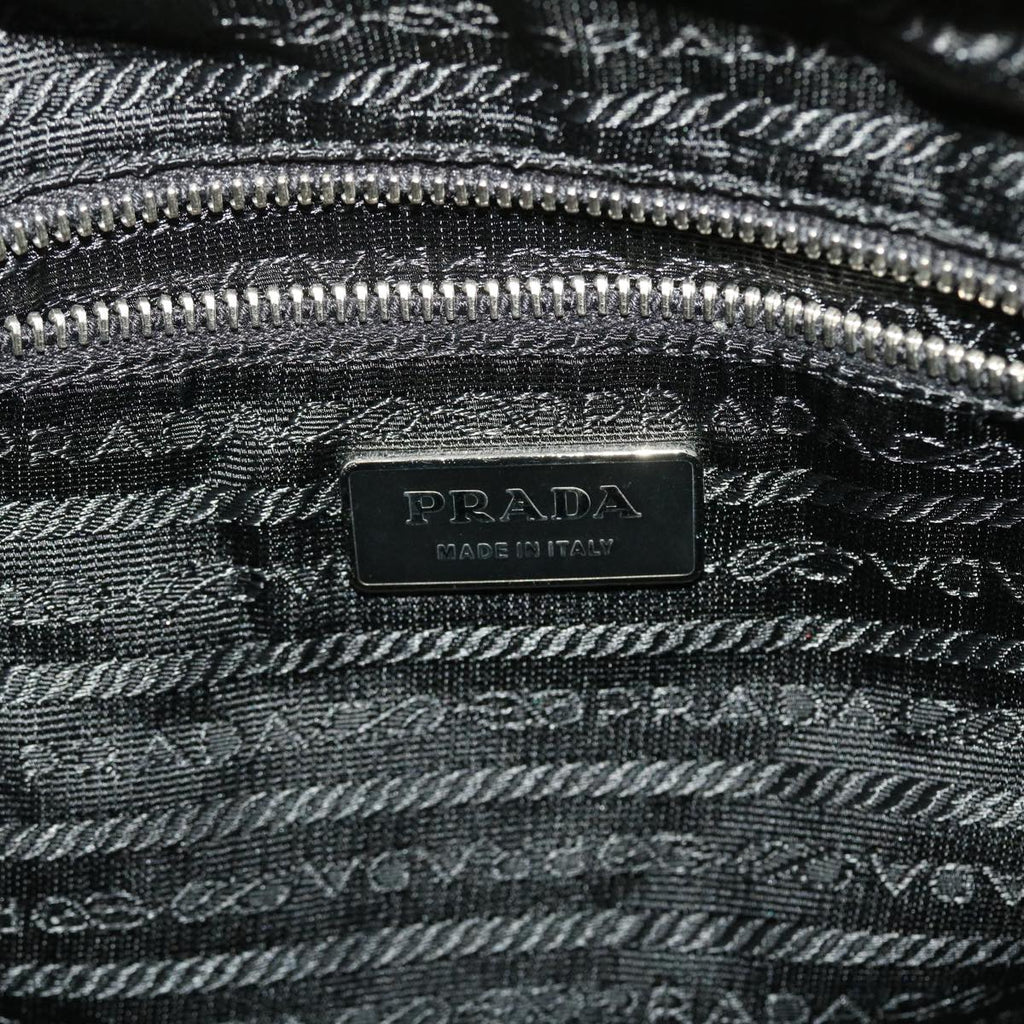 PRADA Hand Bag Leather Beige  yb123