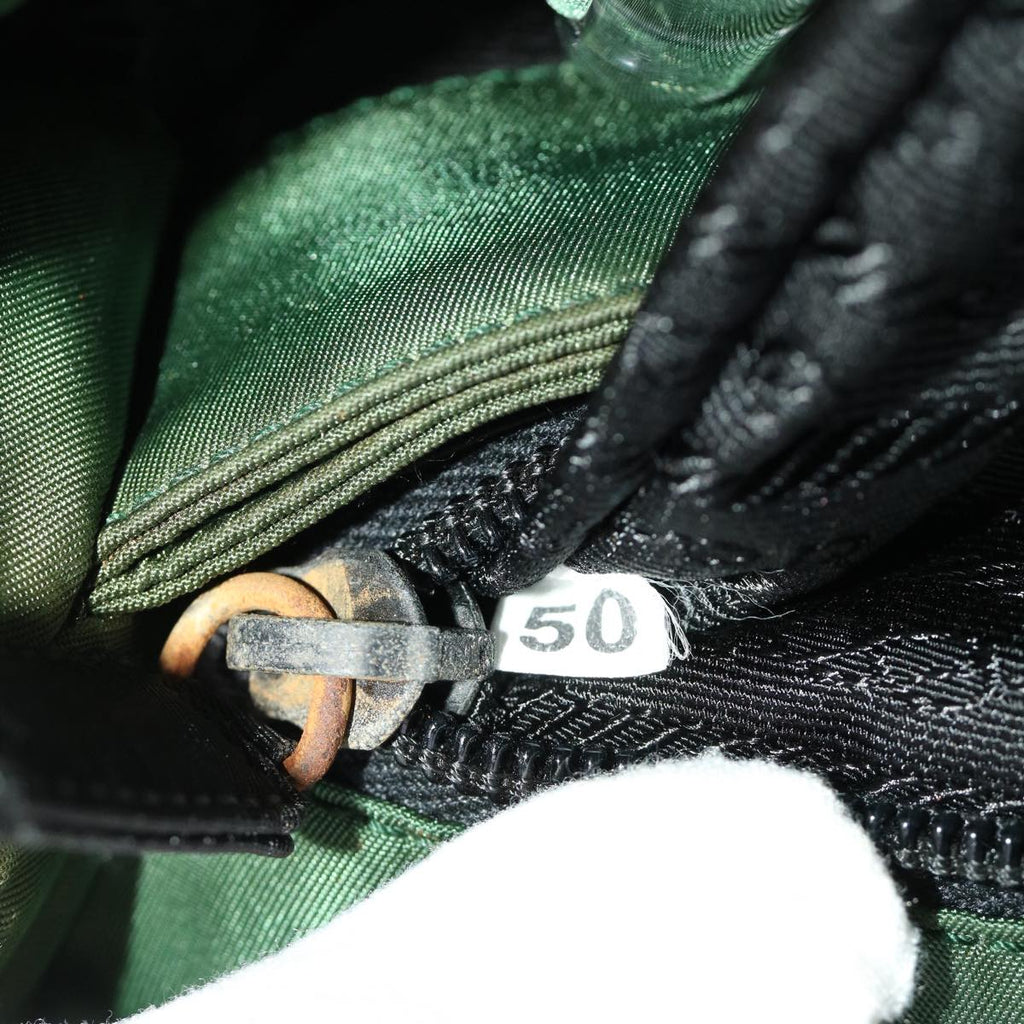 PRADA Hand Bag Nylon Green  yb268