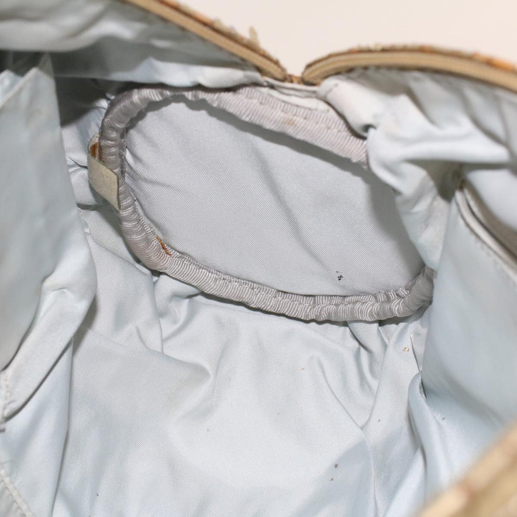 CHANEL Boston Bag Patent leather Gold Tone CC Auth yb278