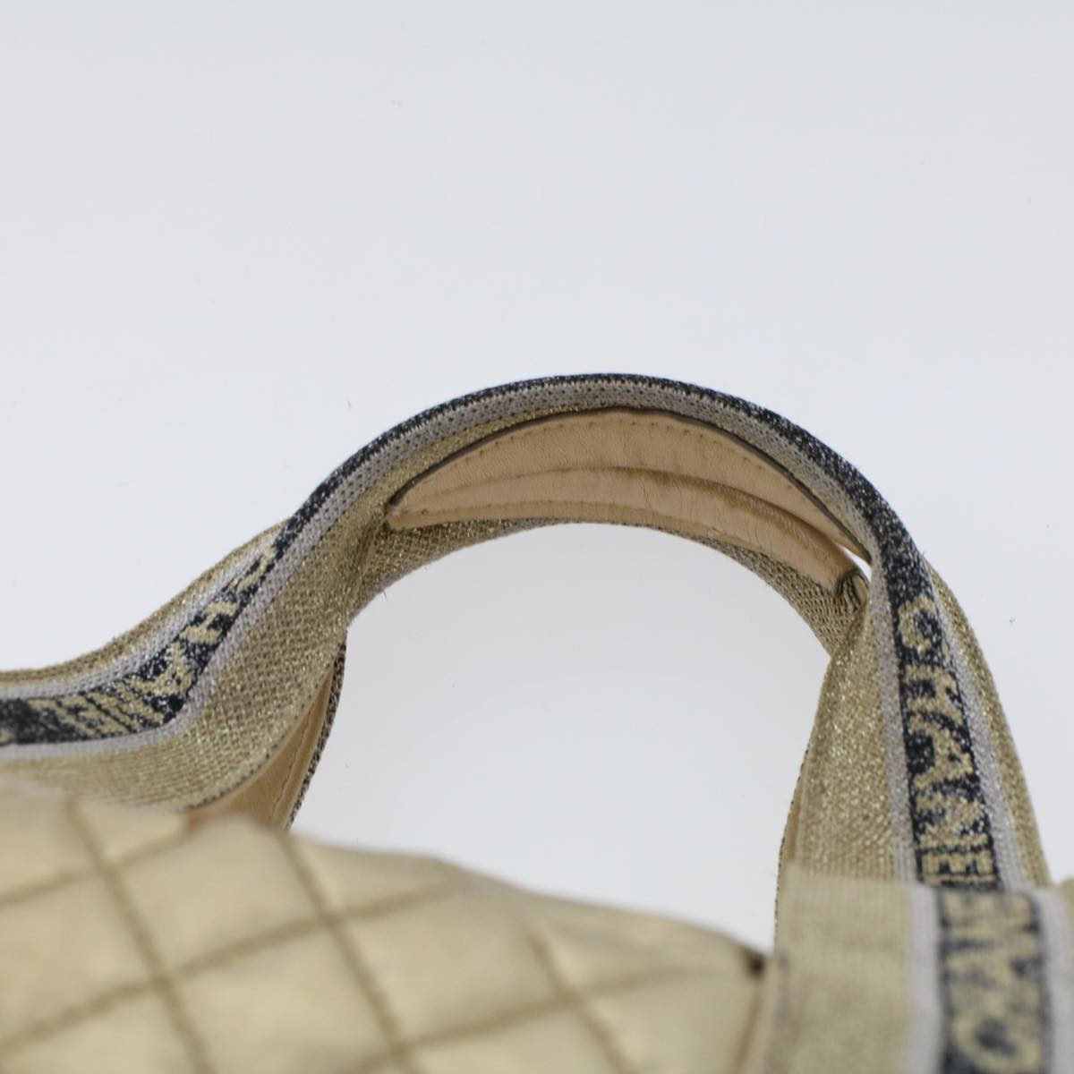 CHANEL Boston Bag Patent leather Gold Tone CC  yb278