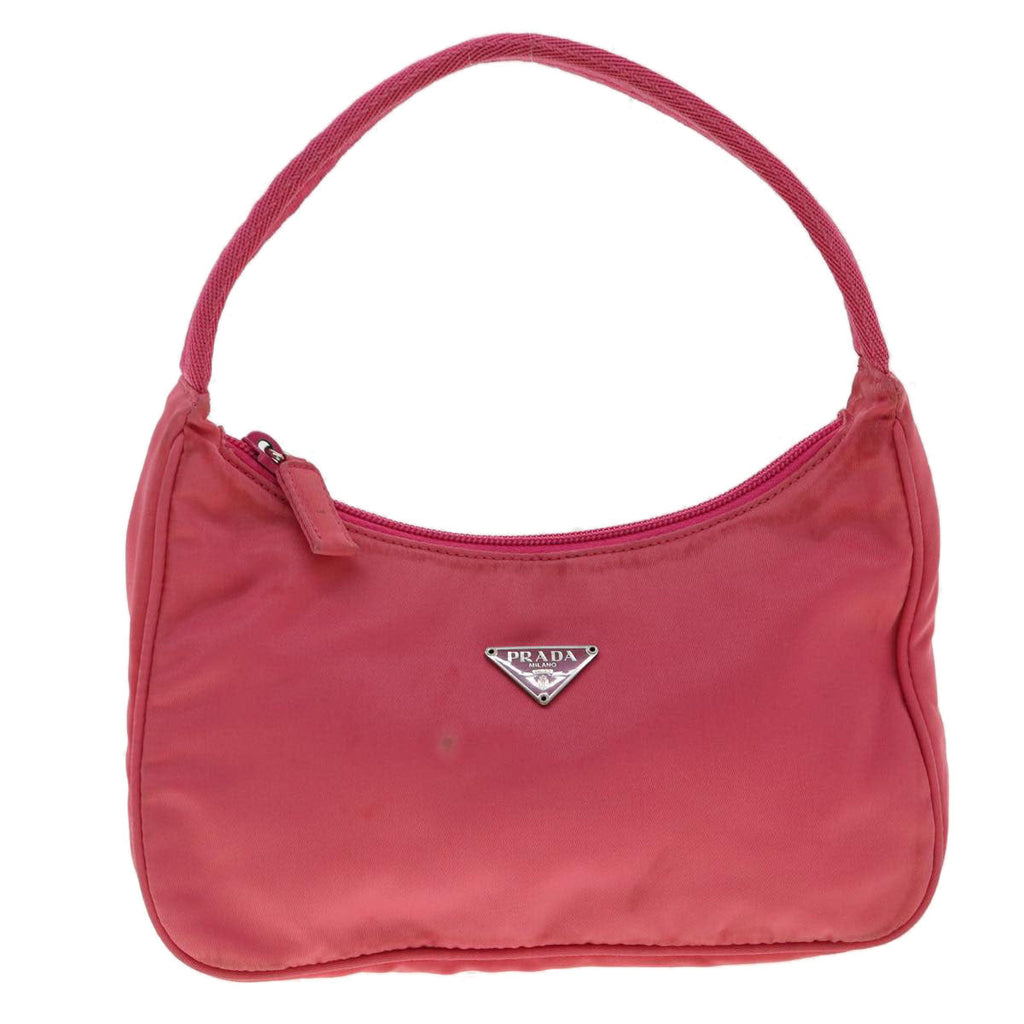 PRADA Hand Bag Nylon Pink  yk4885