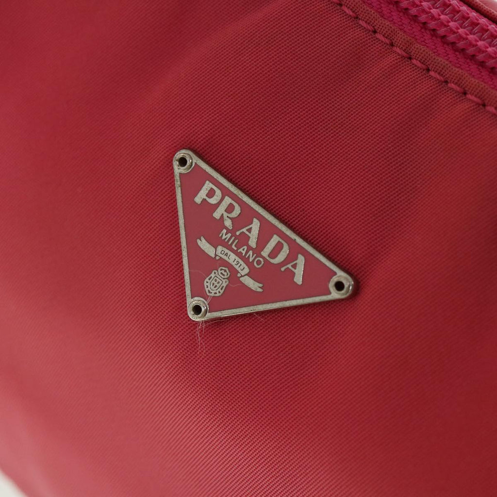 PRADA Hand Bag Nylon Pink  yk5469