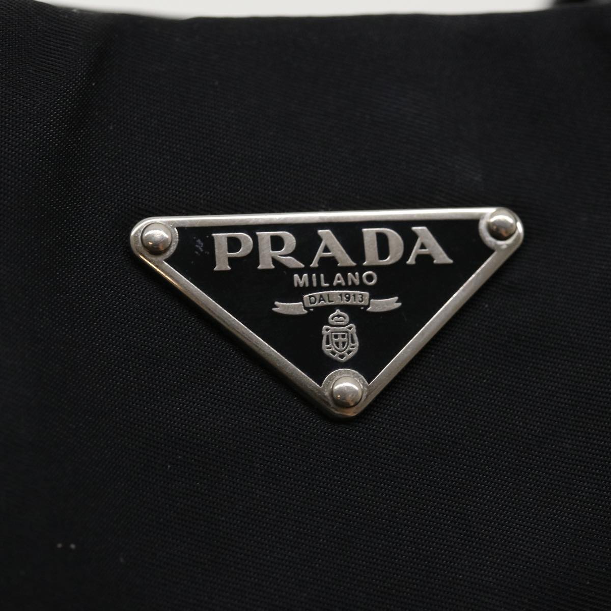 PRADA Tote Bag Nylon Black  yk5747