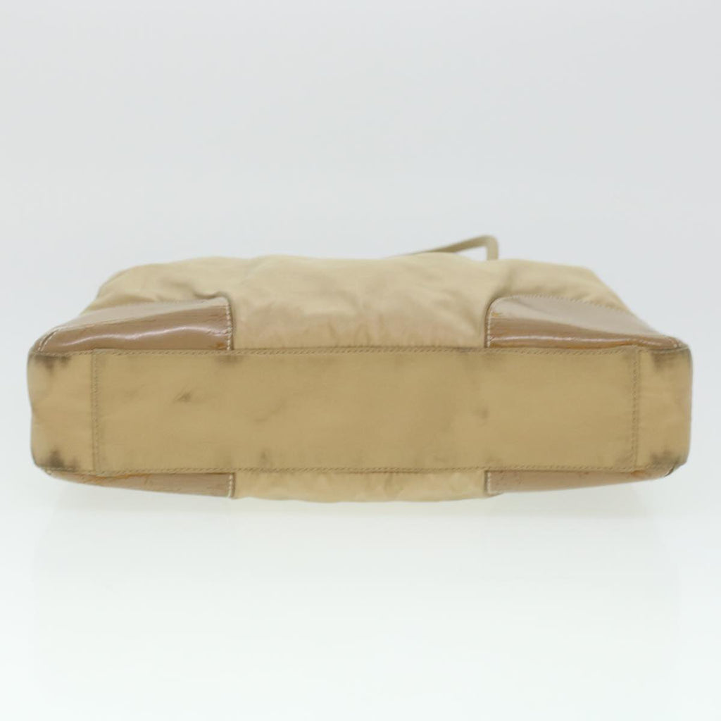 PRADA Tote Bag Nylon Beige  yk6796B