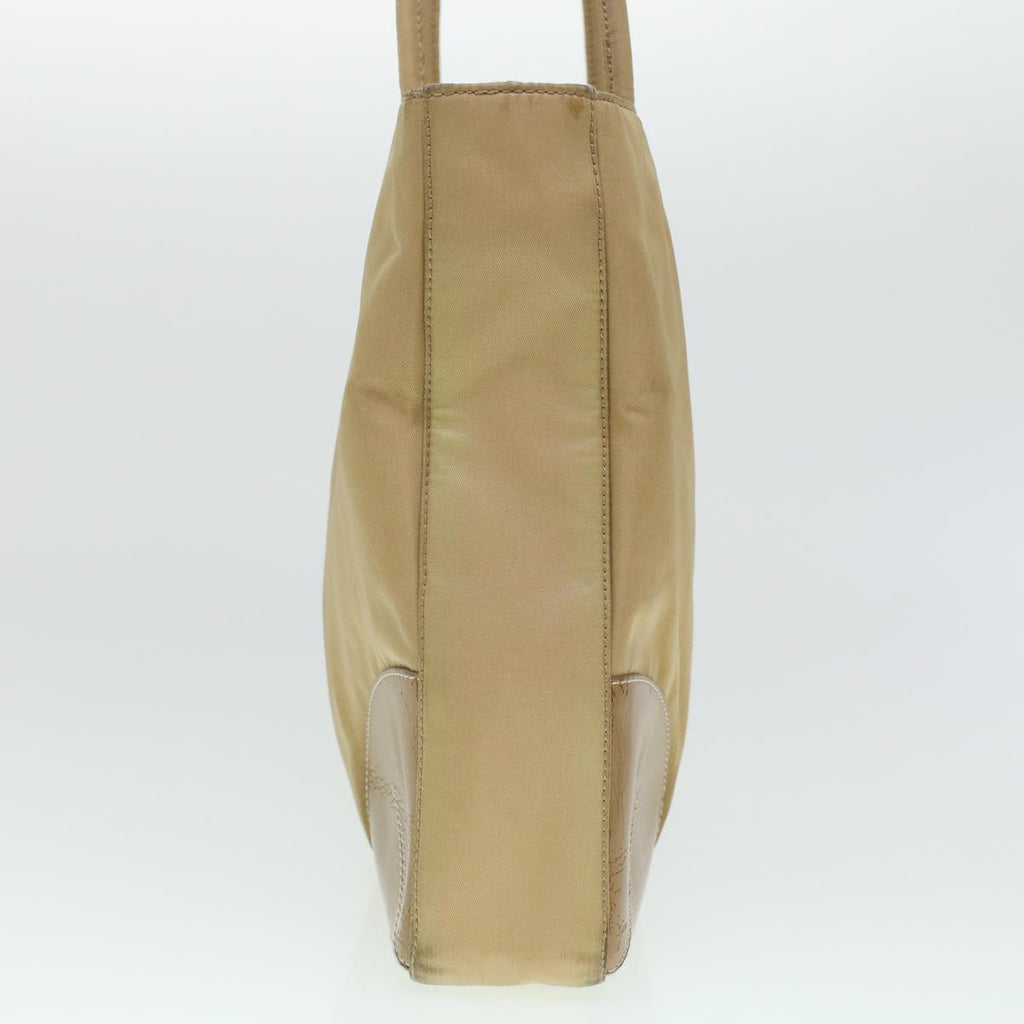 PRADA Tote Bag Nylon Beige  yk6796B
