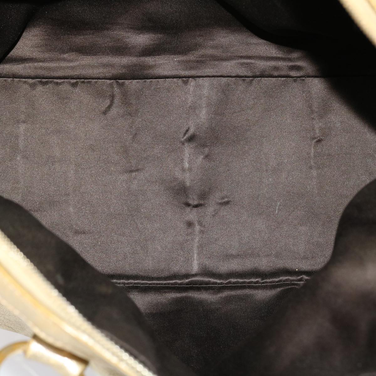 SAINT LAURENT Muse Hand Bag Leather Gold Tone 002122 Auth yk7591