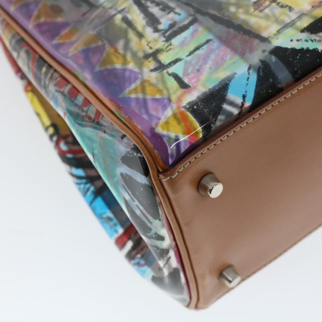 PRADA Venice Pattern Tote Bag Vinyl Leather Multicolor BR2515  yk7665B